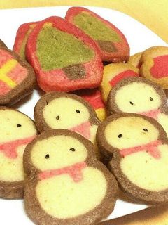 可愛い!クリスマスアイスボックスクッキー-レシピのメイン写真