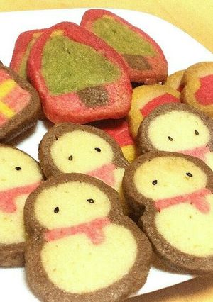 可愛い！クリスマスアイスボックスクッキー-レシピのメイン写真