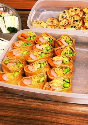 カラフルに!持ち寄りいなり寿司☆-レシピのメイン写真