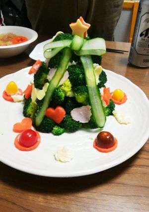 クリスマスツリーサラダ(ポテトサラダ)-レシピのメイン写真