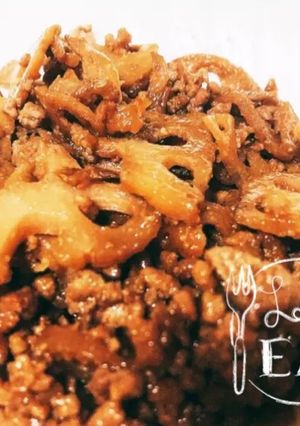 ピリ甘辛！ひき肉きんぴら風炒め煮-レシピのメイン写真