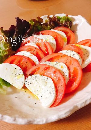 トマトとモッツァレラカプレーゼ鰹節オイル-レシピのメイン写真