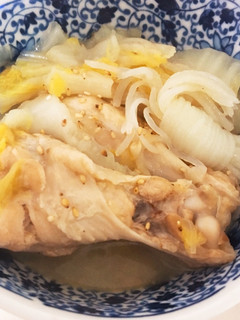 土鍋で!手羽元と白菜の塩バター煮-レシピのメイン写真