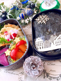 クリスマスのり弁当 簡単 詰め方-レシピのメイン写真