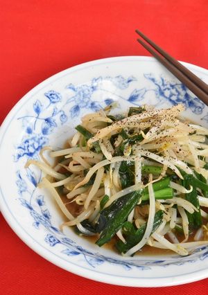 ラーメン屋さんのにらもやしのにんにく醤油-レシピのメイン写真