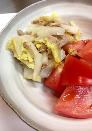 余った白菜とツナの簡単サラダ♪-レシピのメイン写真