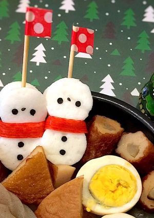 雪だるま☆はんぺん☆お鍋♩おでん♩キャラ-レシピのメイン写真