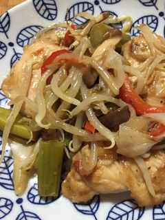 鶏肉と野菜の柚子コショウ炒め-レシピのメイン写真