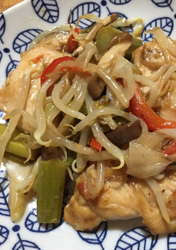 鶏肉と野菜の柚子コショウ炒め-レシピのメイン写真