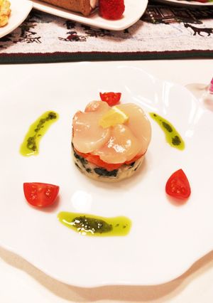 ほうれん草ポテトのセルクル前菜-レシピのメイン写真
