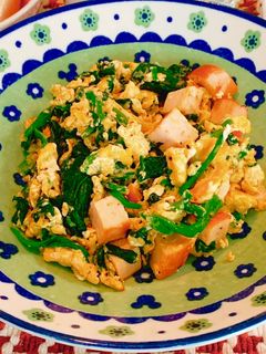 【RIZAP】ほうれん草と卵の炒め物-レシピのメイン写真