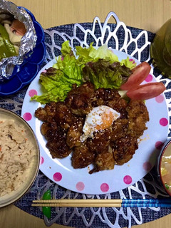 揚げ焼き甘酢唐揚げ٩( ᐛ )و-レシピのメイン写真