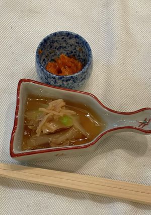 簡単☆うるいと干し貝柱のおひたし-レシピのメイン写真