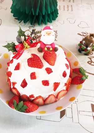 簡単♪まんまるドームのショートケーキ♡-レシピのメイン写真