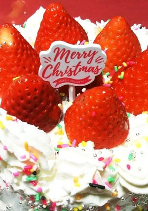 子供と作ったクリスマスケーキ★2018-レシピのメイン写真
