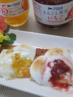 トロ~~リ!!マシュマロにジャムのせ-レシピのメイン写真