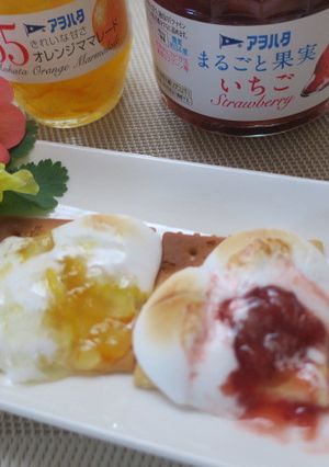 トロ~~リ!!マシュマロにジャムのせ-レシピのメイン写真
