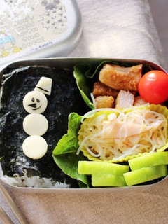 雪だるまのお弁当 -簡単スノーマン--レシピのメイン写真