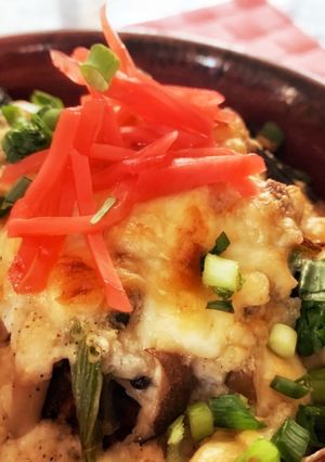 高タンパク低カロ♪山芋豆腐明太子グラタン-レシピのメイン写真