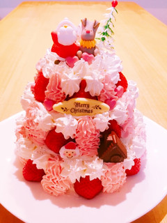 クリスマスケーキ簡単タワーケーキ手作り-レシピのメイン写真