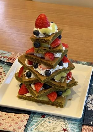 抹茶バームクーヘン&ツリーケーキ-レシピのメイン写真