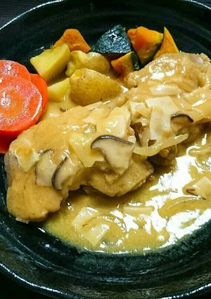 .チキンのオレンジジュース煮:)-レシピのメイン写真