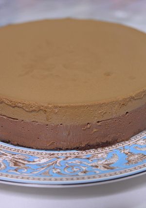 コーヒーババロアとチョコムースのケーキ-レシピのメイン写真