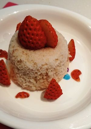 【離乳食】レンジで簡単イチゴ蒸しパン☆-レシピのメイン写真