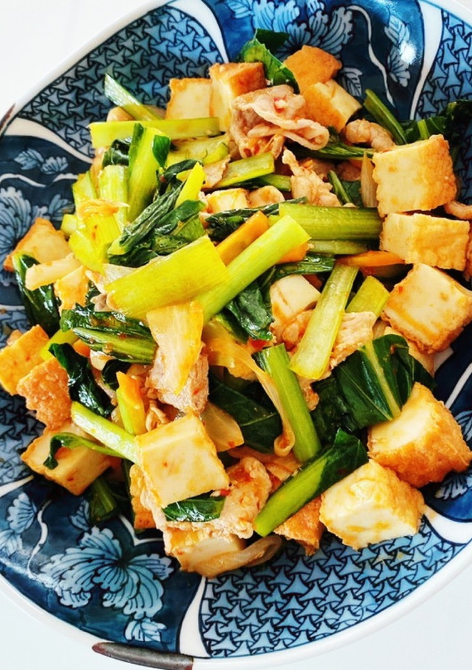 豚肉と厚揚げ、野菜のオイスターソース炒め-レシピのメイン写真