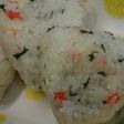 かにかま・大葉・チーズのおにぎり~♪