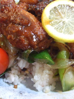 5分であっさり鶏から揚げの丼ぶり-レシピのメイン写真