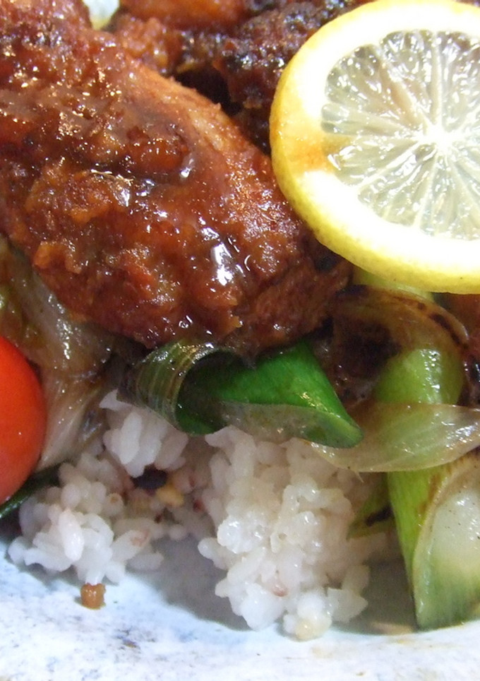 ５分であっさり鶏から揚げの丼ぶり-レシピのメイン写真
