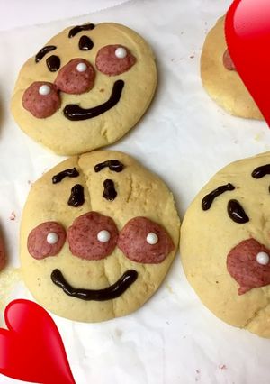 簡単アンパンマンクッキー！-レシピのメイン写真