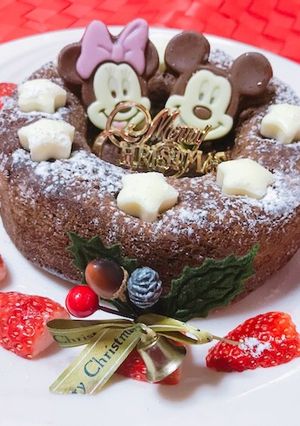 ♡簡単すぐ作れるクリスマスリースケーキ♡-レシピのメイン写真