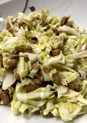 納豆キャベツサラダ-レシピのメイン写真