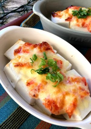 材料３つで絶品♪はんぺんの海老チーズ焼き-レシピのメイン写真