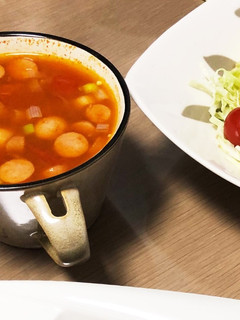 簡単☆野菜ジュースのミネストローネ-レシピのメイン写真