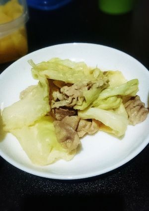 ご飯が進む！キャベツと豚肉の味噌マヨ炒め-レシピのメイン写真