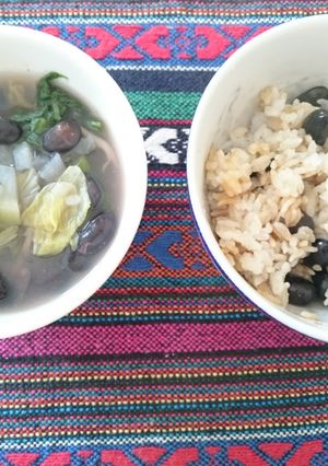 ちょっぴりスパイシーな黒豆混ぜご飯-レシピのメイン写真