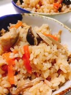 簡単♡鶏ときのこの炊き込みご飯♡-レシピのメイン写真
