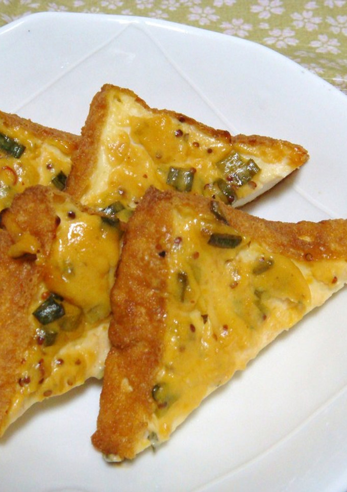 厚揚げのネギ味噌マヨ焼き♬マスタード風味-レシピのメイン写真