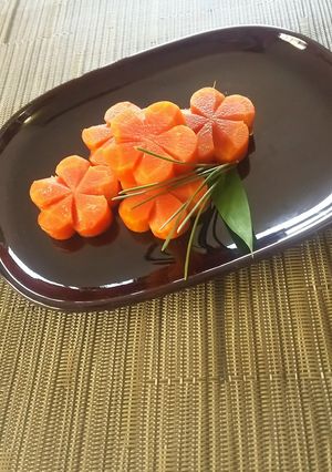 【野菜ソムリエ】金時にんじんのねじり梅-レシピのメイン写真