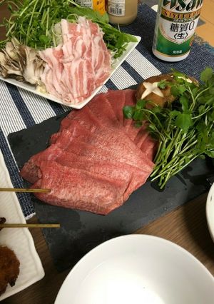 牛タンしゃぶしゃぶ☆クレソン鍋-レシピのメイン写真
