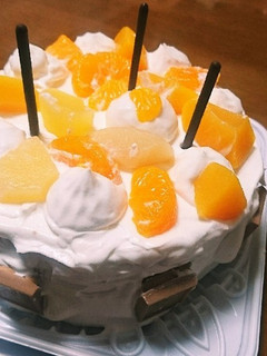 最もシンプルな生クリームのケーキ-レシピのメイン写真