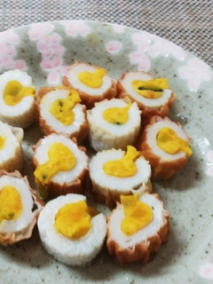 ☆ちくわの中にカボチャサラダ☆-レシピのメイン写真