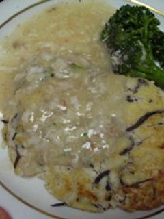 レンジクック中華あんかけの豆腐ハンバーグ-レシピのメイン写真