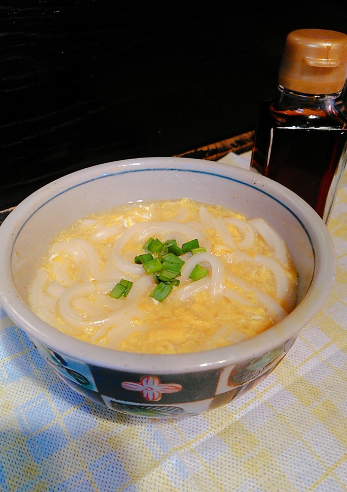 【にぎす醤油】とろとろ卵の生姜うどん-レシピのメイン写真