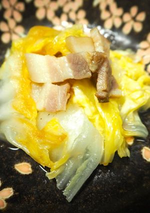白菜とベーコンのバター出汁醤油蒸し-レシピのメイン写真