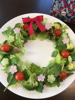 クリスマス♡リースサラダ♡-レシピのメイン写真