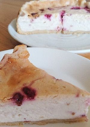ラズベリーのチーズケーキ-レシピのメイン写真